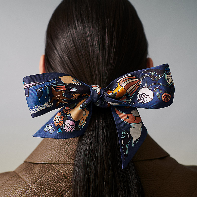 【オシャレ格上げ】HERMES Mille et Un Lapins Twilly Mille et Un Lapins Twilly | Hermès Canada